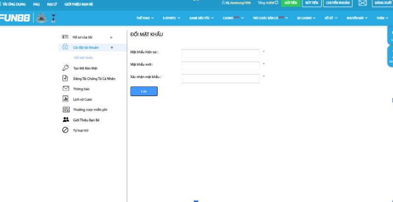 Quên mật khẩu Fun88 nên xử lý như thế nào?