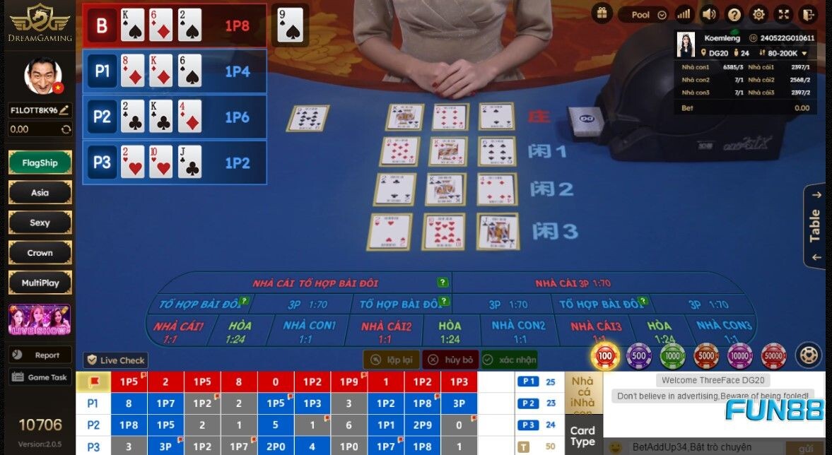 Thuật ngữ khi chơi Poker Fun88