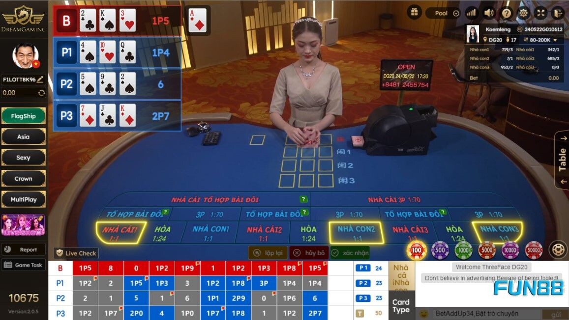 Hướng dẫn chơi Poker Fun88 thắng lớn